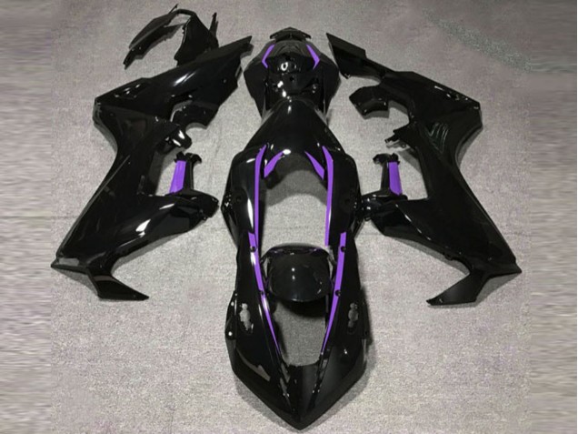 2017-2023 Doublure Noire Brillante & Violette Honda CBR1000RR Carénage Moto