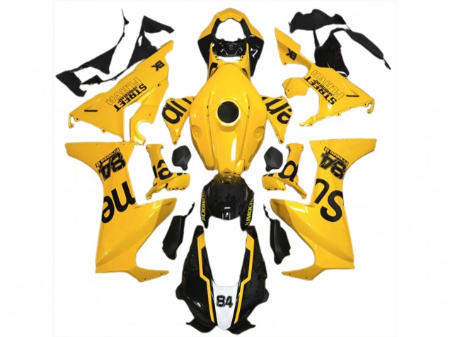 2017-2023 Flava De La Rue Jaune Honda CBR1000RR Carénage Moto