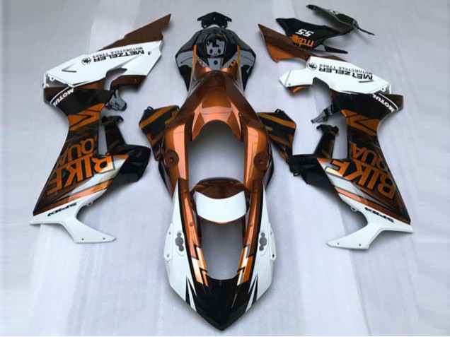 2017-2023 Orange & Blanc Personnalisé Honda CBR1000RR Carénage Moto