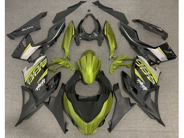 2018-2023 Jaune Liquide & Gris Kawasaki Ninja 400 Carénage Moto